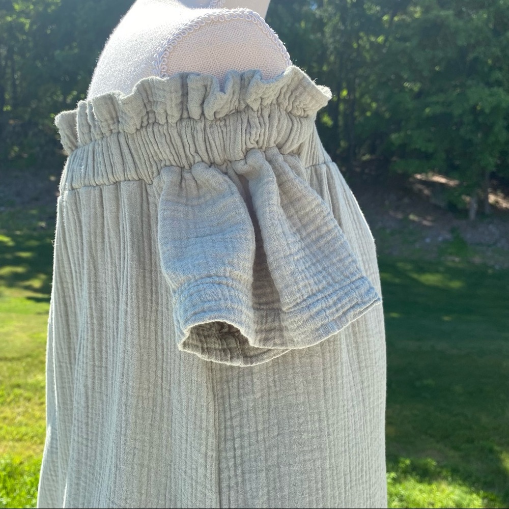 NWOT Anthro Maella Off-The-Shoulder Tunic Dress with Side Pockets, Small - Picture 7 of 16